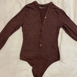 Abercrombie & Fitch Chocolate Brown Bodysuit